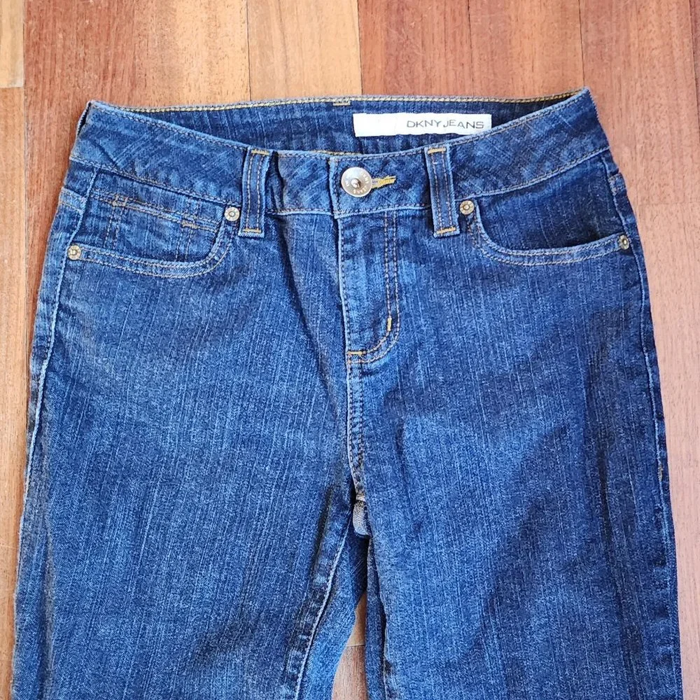 DKNY Medium Wash Straight Leg Jeans Size 4R